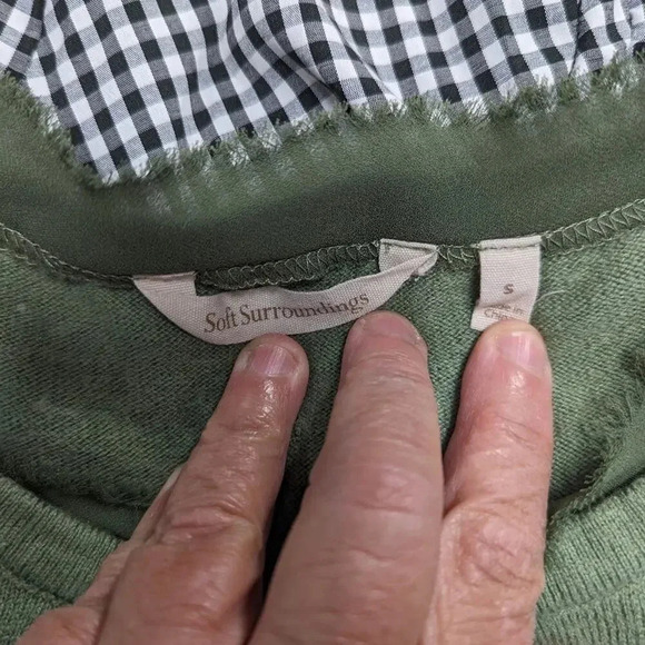 Soft Surroundings Isabeau Lace Trim Top / Small - Picture 3 of 6